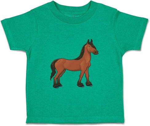 Toddler T-Shirt Horse Farm Cotton Cartooned Boy & Girl Clothes Baby Funny Tee in Saudi Arabia
