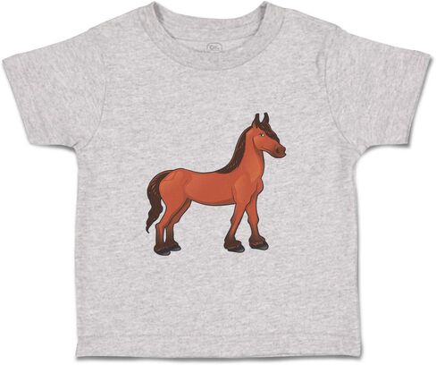 Toddler T-Shirt Horse Farm Cotton Cartooned Boy & Girl Clothes Baby Funny Tee in Saudi Arabia