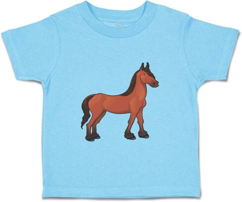 Toddler T-Shirt Horse Farm Cotton Cartooned Boy & Girl Clothes Baby Funny Tee in Saudi Arabia