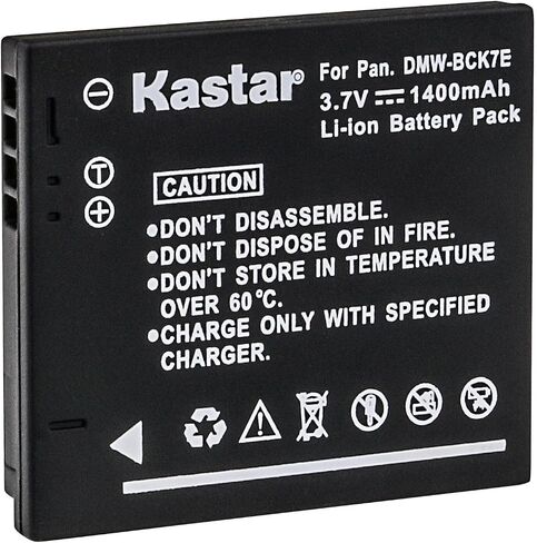 Kastar 2-Pack DMW-BCK7E Battery Replacement for Panasonic DMW-BCK7 DMW-BCK7E DMW-BCK7GK DMW-BCK7PP ACD-341, NCA-YN101F NCA-YN101G NCA-YN101H NCA-YN101J Battery, DE-A92, DE-A91 DE-A91B Charger in Saudi Arabia