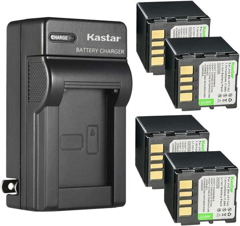 Kastar 1-Pack Battery and AC Wall Charger Replacement for JVC GR-D372 GR-D372U GR-D372US GR-D375 GR-D375U GR-D375UC GR-D375US GR-D390 GR-D390EK GR-D390U GR-D390UC GR-D390US GR-D393 GR-D395 GR-D395AA in Saudi Arabia