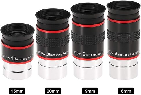 Astronomical Telescope Eyepiece 1.25Inch 68 Degree Wide Angle Eyepiece 15Mm (20mm) in Saudi Arabia
