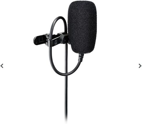 Audio-Technica ATR3500 Camera Lavalier Microphone Pin Microphone Aux External Stereo 3.5mm Mini Plug/Plug-in Power/Small/Broadcast/Video Shooting/Vlog in Saudi Arabia