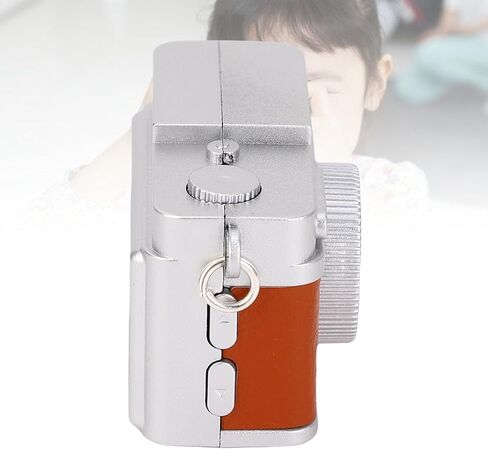 كاميرا Zunate Mini Keychain ، الكاميرا الرقمية 1080p FHD 20MP مع شاشة 0.96in ، كاميرات FHD الصغيرة الحنين الرجعية المدمجة في ضوء LED ، تسجيل 120 دقيقة ، للتسلق ركوب الدراجات (بني) in Kuwait