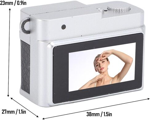 كاميرا Mini Keychain ، 1080p FHD Mini Retro Digital Camera ، كاميرات صغيرة صغيرة محمولة قديمة قديمة ، مسجل فيديو جيب لتسجيل دراسة السفر (أسود) in Kuwait