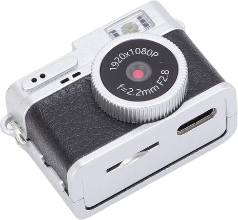 كاميرا Mini Keychain ، 1080p FHD Mini Retro Digital Camera ، كاميرات صغيرة صغيرة محمولة قديمة قديمة ، مسجل فيديو جيب لتسجيل دراسة السفر (أسود) in Kuwait