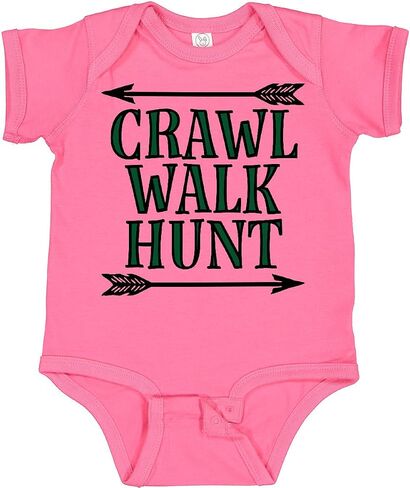 inktastic Bow Hunting Crawl Walk Hunt Baby Bodysuit in Saudi Arabia