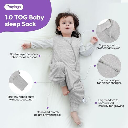 PuppyCozy: Toddler Sleep Sack 9-48 Months, 1.0 Tog Sleep Sack with Legs, Baby Wearable Blanket in Saudi Arabia