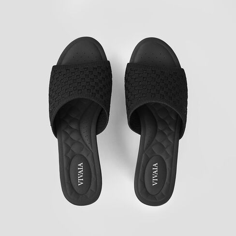 VIVAIA Stacey Pro Round-toe Wedge Sandals for Women Open Toe Sandals Comfy Casual Dressy Summer in Kuwait