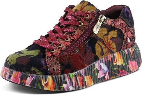 SPRING STEP L'Artiste Dallyn Women's Women's Sneaker - مزيج من القوام والأنماط ، الراحة المملوءة ، نمط متعدد الاستخدامات in Saudi Arabia