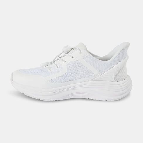 Kizik London Hands-Free Slip On Shoes for Women White | Wide toe box available, breathable lightweight upper, comfortable for walking, gym, or casual wear in Kuwait