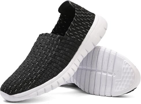 Women's Slip-On Walking Shoes, Handmade Woven Comfort Sneakers in Saudi Arabia