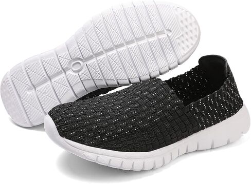 Women's Slip-On Walking Shoes, Handmade Woven Comfort Sneakers in Saudi Arabia