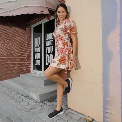 Women's Slip-On Walking Shoes, Handmade Woven Comfort Sneakers in Saudi Arabia
