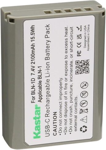 Kastar 1-Pack BLN-1D Battery Replacement for Olympus BLN-1 BLN1 Battery, BCN-1 BCN1 Charger, M-D E-M1, OM-D E-M5, OM-D E-M5 Mark II, Pen E-P5, Pen-F Camera in Saudi Arabia