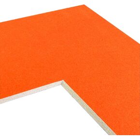 Craig Frames B9136 Pre-Cut Mat Board for 12x18 Print, 16x22, Firelight Orange
