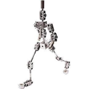 1:8 Proportional Adult Skeleton Kit, DIY Stop Motion Armature Kits, Stainless Steel Stop Motion Puppet, Metal Puppet Figure for Animation Character Design and Creation(16cm)