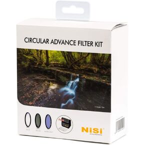 NiSi 67mm Circular Advance Filter Kit - HUC UV Lens Protector, HUC Circular Polarizer (CPL), Natural Night, 4-Pocket Filter Case, Cleaning Cloth