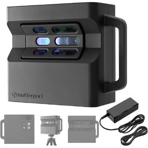 Matterport MC250 Pro2 Professional 3D Camera Bundle - High Precision for Virtual Tours, Create 3D Maps, Models, and Schematics, View Footage in 3D and VR Applications (Renewed)