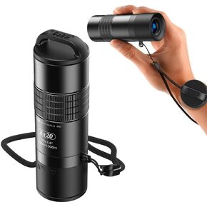 Definition 6x20 Monocular Optical Telephone Lens BAK4 Prism Compact Monocular Powerful Pocket Telescope for Camping Travel