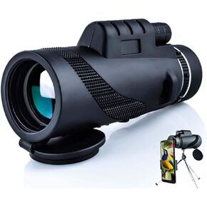 Monocular Telescope, Monocular Telescope for Smartphone, 40x60 High Power Monocular for Bird Watching, HD Monoculars with Tripod Smartphone Holder, Portable Waterproof Monocular Scope