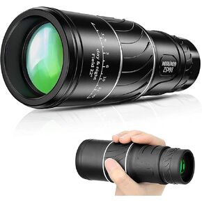High-Power HD Compact Monocular,16X52 Monocular Telescope,High Power Prism Compact Monocular for Adults Kids,Waterproof Fog- Proof HD Monocular Scope for Bird Watching Camping Travelling