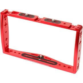 Aluminum Stabilizer Expanded Accessories Dual Hand Held Diving Support for Cell Phone for Sports Camera Hero 13 (Red)