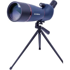 25-75x70 Monocular Spotting Scope HD High Magnification Large Objective Lens Waterproof Telescope for Birding Hunting Shooting(Blue 25-75x70) (Blue 2575x70)