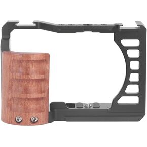 Anggrek Aluminium Camera Camera Camera Camera Pill Gill Wooden Wooden Cample مقبض سهل التفكيك مع حذاء بارد لـ ZV E1