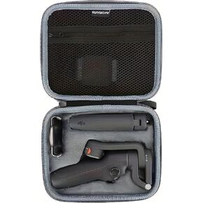 Vintage & Haven Black Shoulder Bag for DJI Osmo Mobile 6, Hard Shell Storage Case, 12 x 14 x 12 inches