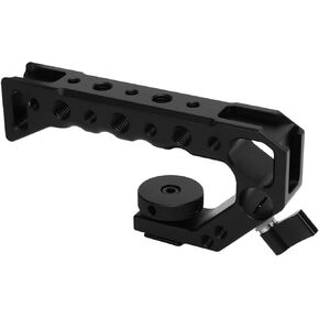 Universal Camera Top Handle,with with 1/4 Inch and 3/8 Inch Screw Holes Cold Shoe Port Knob Skeleton Design Universal Video Rig for for Lumix for Pentax Digital SLR