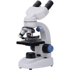 Binocular Microscope Optical Microscope Metal Body LED Upper and Lower Dual Light Sources Dual Observation of Objects/Specimen coarse and fine coaxial Focusing Wheel