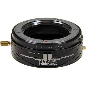 Fotodiox Pro TLT ROKR - محول جبل العدسة الميل/التحول لمينولتا روككور (SR/MD/MC) SLR إلى Micro Four Thirds (MFT ، M4/3) جسم الكاميرا بدون مرآة