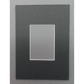 CountryArtHouse Pack of 10 5x7 Black Picture Mats with White Core Bevel Cut for 2.5 X 3.5 ACEO or Sport Card