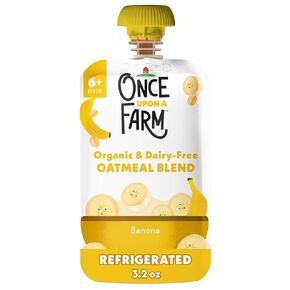 Once Upon A Farm Baby Oatmeal Blend Pouch, Banana 3.2oz