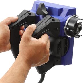 Electric Wall Planer, 1300 Handheld Power Planer Portable Roller Planer w/Cable and Toolbox, Power Hand Scraper Wall Shovel Concrete Tool for Home Wall Renovation (Blue)