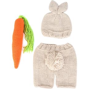 Hztyyier Newborn Photo Outfit Baby Photography Props Handmade Crochet Knit Pants Photo Crochet Costume Infant Knitted Clothes for Newborn Boys Girls