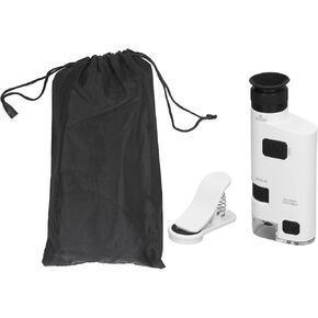 Detachable LED Illuminated Mobile Phone Microscope 300x-350x Pocket Zoom