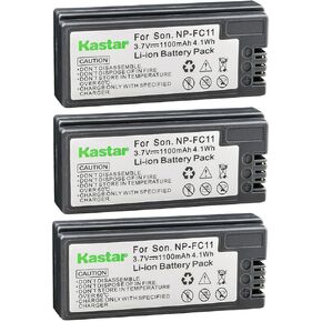 Kastar 1-Pack NP-FC11 Battery 3.7V 1100mAh Replacement for Sony Cybershot DSC-P10E, Cybershot DSC-P10L, Cybershot DSC-P10S, Cybershot DSC-P12, Cybershot DSC-P2, Cybershot DSC-P3 Camera