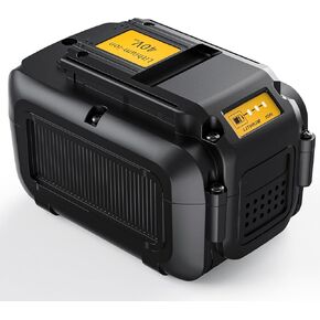 40V 5.0Ah Lithium Ion Battery Replacement for Dewalt 40V Max Battery DCB404 DCB406 DCB407 DCB114 Compatible with Dewalt 40V Battery Power Tools and Charger(Black)
