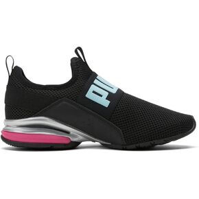PUMA Womens Axelion Slip On Sneakers Shoes Casual - Black, Blue, Pink - Size 7 M
