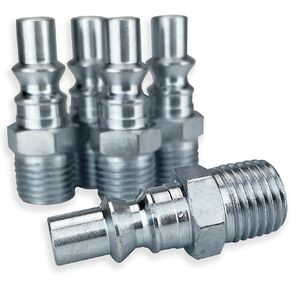 5 ARO Style 1/4" NPT Male Coupler Nipples for Shop Air Line Hose Tools by TYK Industries
