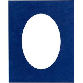 CountryArtHouse Soft Yellow Acid Free 11x14 Oval Picture Frame Mat with White Core Bevel Cut for 9x11 Pictures - Fits 11x14 Frame - Pack of 1 Matboard Show Kit with Acid Free Backing & Clear Bag