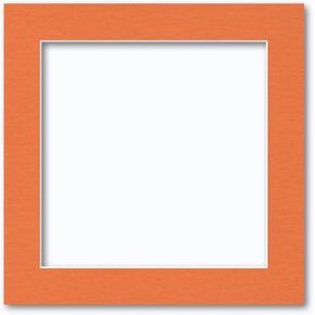 10x10 Matting for 8x8 Photograph or Artwork 4-Ply Bevel Cut Acid Free Matboard for picture framing (French Blue)