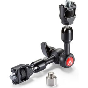Manfrotto Friction Arm, Camera Accessory, Arm Length 5.9 inches (15 cm), Double Side 3/8 Screw Anti-Rotation Type, Perfect for Manfrotto 190, 055 Tripod, Monitor Mount for Video Recording, LED