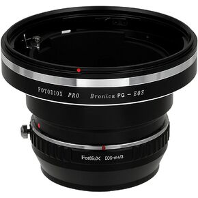 Fotodiox Pro Lens Mount Adapters, Bronica GS-1 (PG) Mount Lenses to to MFT (Micro-4/3, M4/3) Mount Mirrorless Camera (Such as OM-D E-M10, Lumix GH4, and BMPCC)