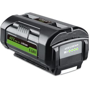 2P 6.0Ah Lithium-ion Replacement for Ryobi 40V Battery Compatible with Ryobi Battery OP4040 OP40401 OP4026 OP40261 OP4050 OP40201 OP40601 and 40V Cordless Power Tools