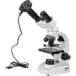 Microscope Accessories Kit Optical Electron Binocular Microscope High-Definition Eyepiece,1200 Times Microscope Slides