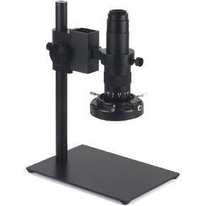 Microscope Kit 48MP 4K HDMI USB Digital Video Microscope Camera Industrial Monocular HD 180X Zoom C-Mount Lens Microscope Lens Adapters