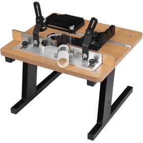 Router Table with Stand and Adjustable Fence, MDF Router Table,Benchtop Precise Routing Table Craftsman Tool for Woodworking,